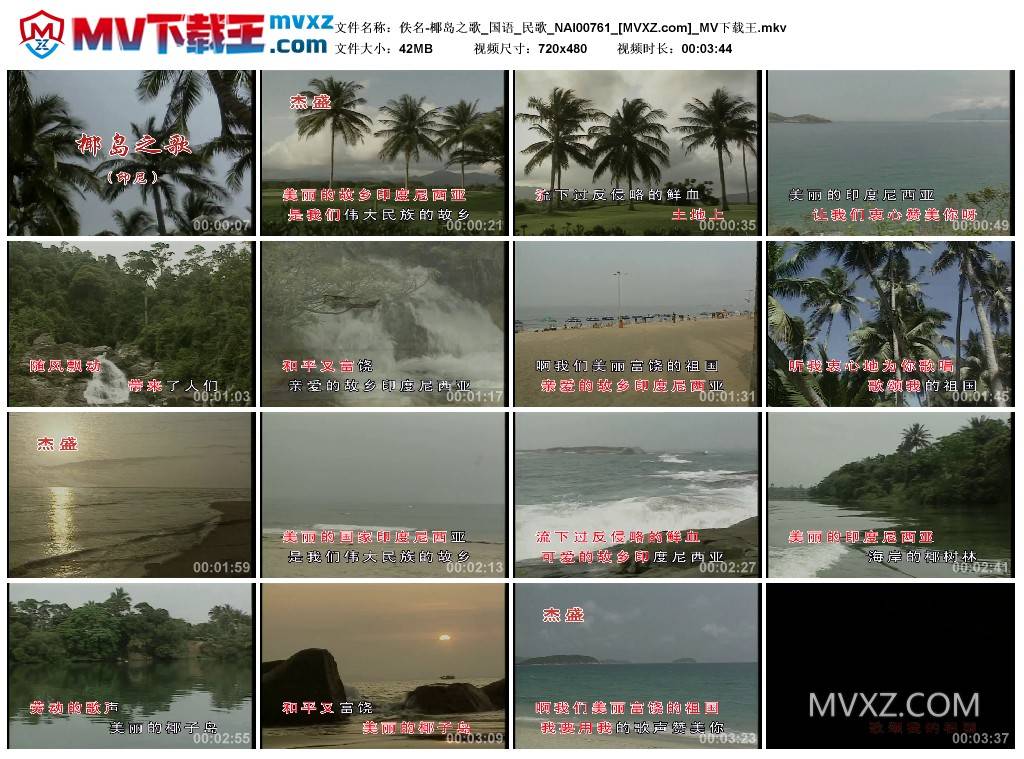 佚名-椰岛之歌_国语_民歌_NAI00761